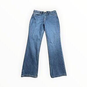 Kirkland Signature Jeans Womens 12 Blue High Rise Straight Fit Stretch Denim 28L